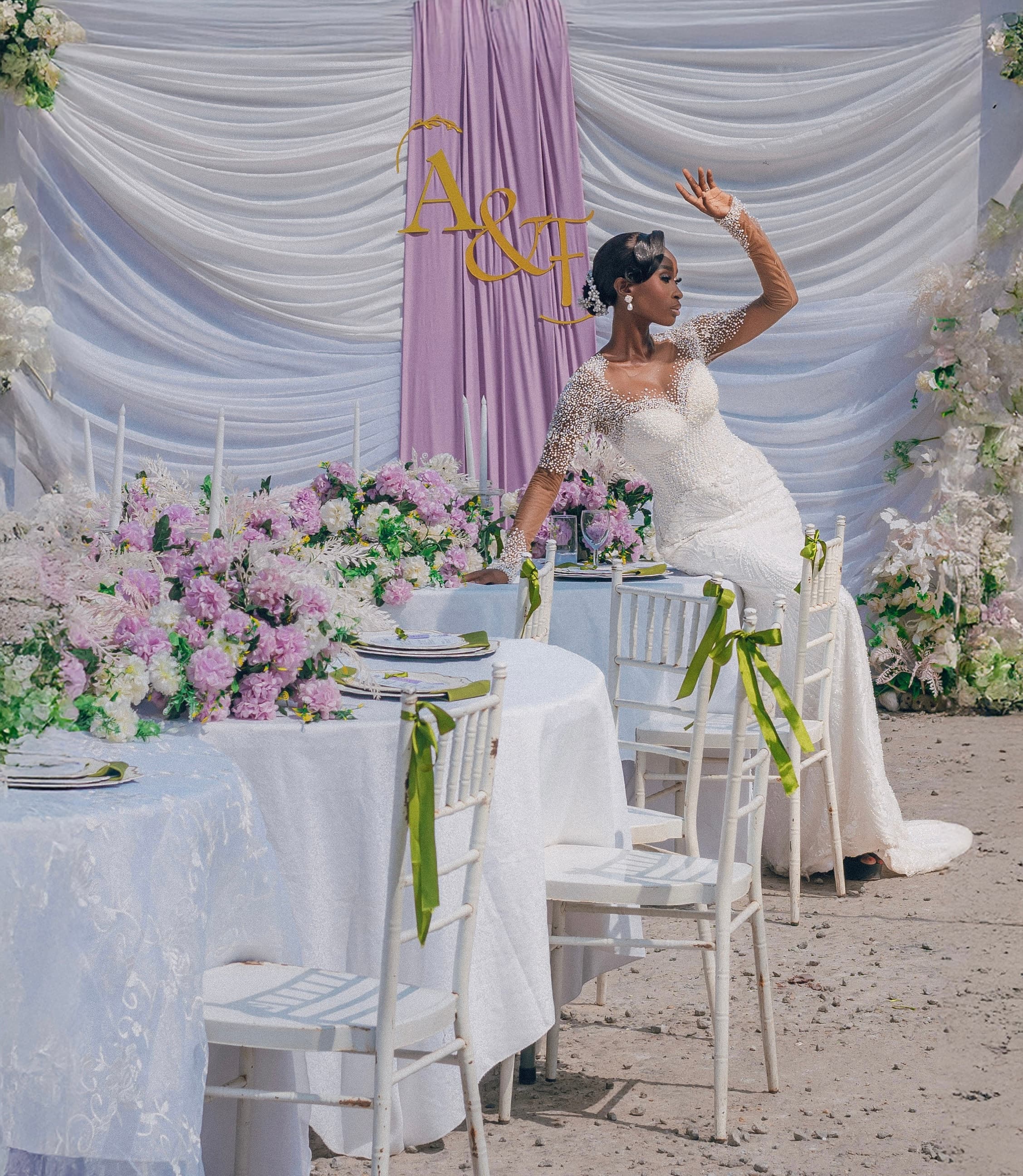 Havilah Florals custom venue installation detail